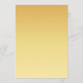 Carte menu plus grande - Suite Mariage jaune doré (Dos)