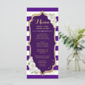 Carte Menu Purple Gold (Debout devant)