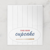 Carte menu Tente de baseball (Extérieur déplié)