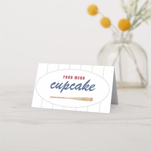 Carte menu Tente de baseball (Devant)