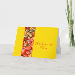 Carte Menu Thanksgiving