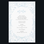Carte menu Toile de Jouy<br><div class="desc">Carte menu Chinoiserie toile de jouy</div>