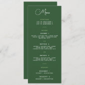 Carte menu - Wrightsville Manor Suite (Devant / Derrière)