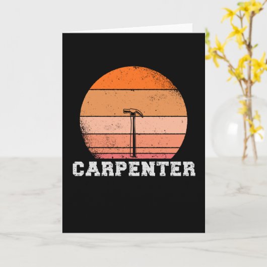 Carte Menuisier (Fleur jaune)