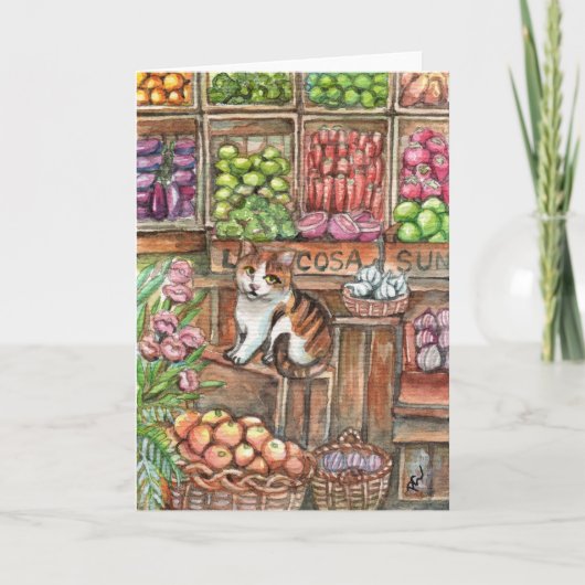 Carte Meow au marché (Devant)