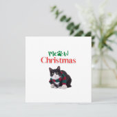 CARTE MEOW CHRISTMAS CAT (Debout devant)