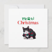 CARTE MEOW CHRISTMAS CAT (Devant)