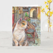 Carte Meow en face du Bistro (Fleur jaune)