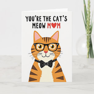 Carte Meow Maman Chat à Points