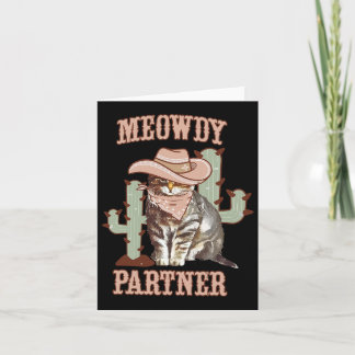 Carte Meowboy Partenaire Cowboy Chat Western Pays