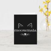 Carte Meowmala Crazy Cat Lady (Fleur jaune)