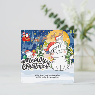 Carte Meowy Christmas