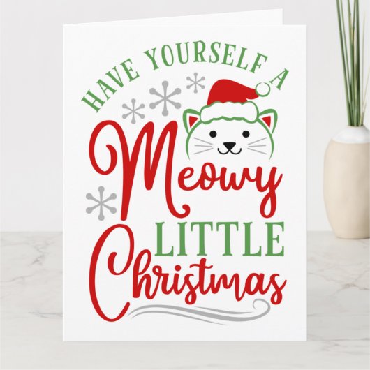 Carte Meowy Little Christmas (Devant)