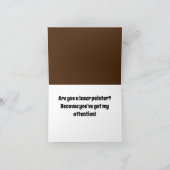 Carte Meowza ! Drôle dessin de chat Kitty Brown (Intérieur)