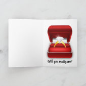 Carte M'épouseras-tu ? Connectez les points ! (Intérieur)