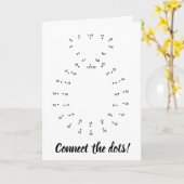 Carte M'épouseras-tu ? Connectez les points ! (Fleur jaune)