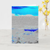 Carte mer bleue (Fleur jaune)