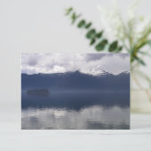 Carte Mer d'Alaska brumeuse aux nuances de bleu (Debout devant)