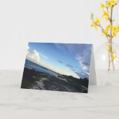 Carte mer des Caraïbes Mexique Plage Océan bleu Ciel (Fleur jaune)