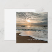 Carte Mer du Nord, Danemark coucher de soleil pittoresqu (Devant / Derrière)