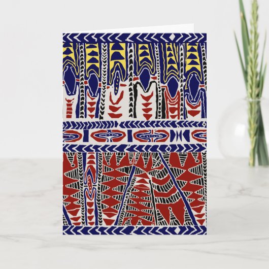 Carte Mer du Sud Samoa Batik (Devant)