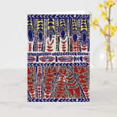 Carte Mer du Sud Samoa Batik (Fleur jaune)