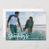 Carte Mer et salutations | Noël tropical (Devant / Derrière)