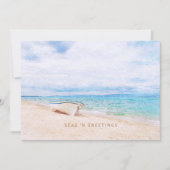 Carte Mer Et Salutations Plage Bateau De Pêche Bateau (Devant)