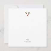 Carte Mer et salutations Reindeer Côte (Dos)