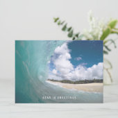 Carte Mer Et Salutations Vague De Baril Nautique (Debout devant)