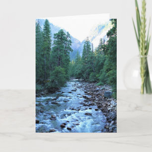 Carte Merced river by Happy Isles, Yosemite, CA