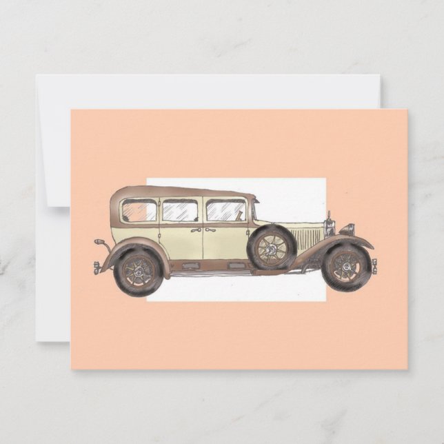 Carte Mercedes Limousine 1920 (Devant)