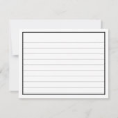 Carte Merci : 80e Motif de numéro d'Anniversaire noir/bl (Dos)