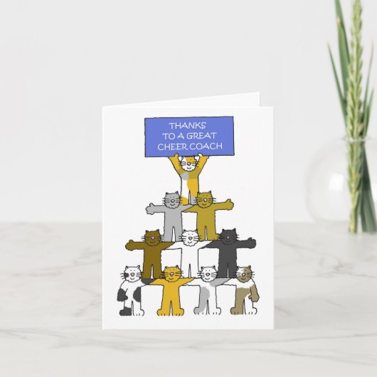Carte Merci à Cheer Coach (Devant)