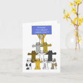 Carte Merci à Cheer Coach (Fleur jaune)