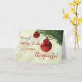 Carte Merci à Chiropractor Christmas Tree Ornament (Fleur jaune)