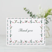 Carte Merci à gorge rubis (Debout devant)