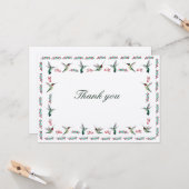 Carte Merci à gorge rubis (Devant/Arrière en situation)