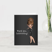 Carte Merci à la mignonne Princesse Diva (Devant)