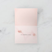 Carte merci à l'ami rose en main (Intérieur)