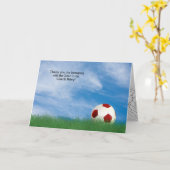 Carte merci à l'entraîneur de football (Fleur jaune)