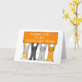 Carte Merci à l'équipe d'oncologie Leukemia Support Cats (Fleur jaune)