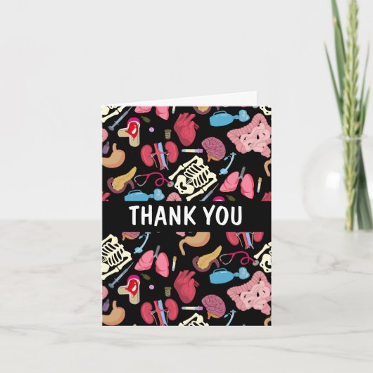 Carte Merci à l'équipe médicale (Devant)