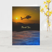 Carte Merci à l'instructeur de vol d'hélicoptère (Fleur jaune)