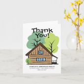 Carte Merci à main du client immobilier (Fleur jaune)