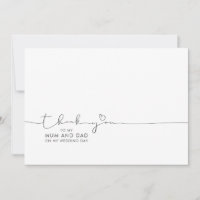 Merci à maman et papa Message du jour de mariage