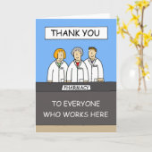 Carte Merci à Pharmacist Cartoon Group (Fleur jaune)