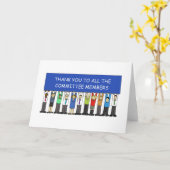 Carte Merci à tous les membres du Comité. (Fleur jaune)