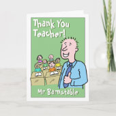 Carte Merci à un enseignant masculin (Devant)