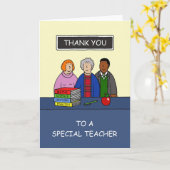 Carte Merci à un enseignant spécial (Fleur jaune)